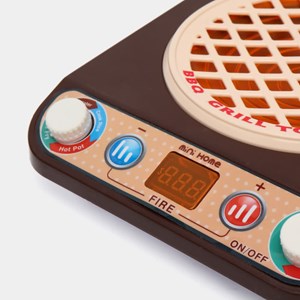 اسباب بازی مینی اجاق گاز باربیکیو برقی 13 قطعه MINI ELECTRIC BBQ OVEN _اسباب بازی لوازم خانگی